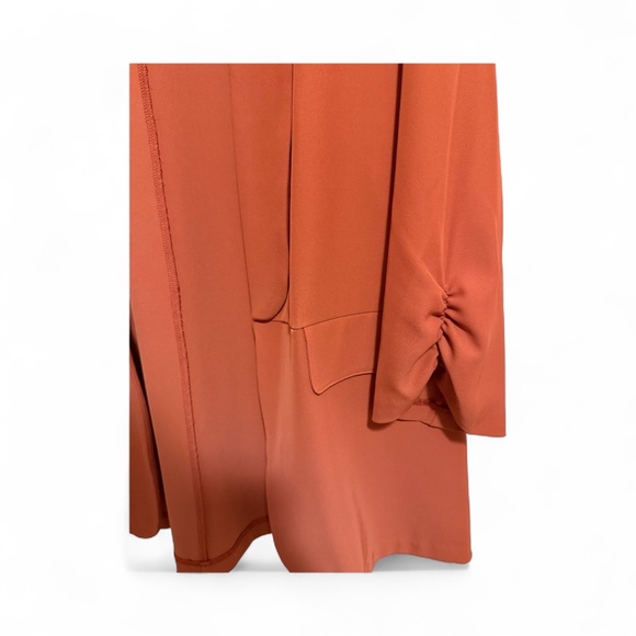 NWOT Worthington women's burnt orange or rust-colored open-front blazer - Picture 3 of 7
